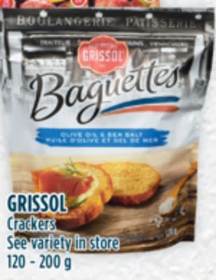 Marché Adonis Grissol crackers offer