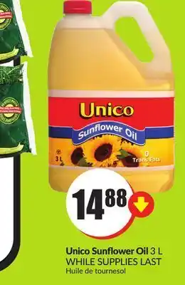 FreshCo Unico sunflower oil 3 l offer