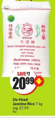 FreshCo Ox head jasmine rice 7 kg offer