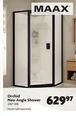 Home Hardware Orchid polystyrene neo angle corner shower cabinet offer