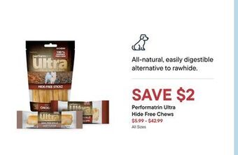 Petvalu Performatrin ultra hide free chews offer
