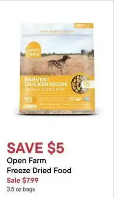 Petvalu Open farm freeze dried food offer