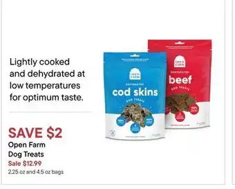Petvalu Open farm dog treats offer