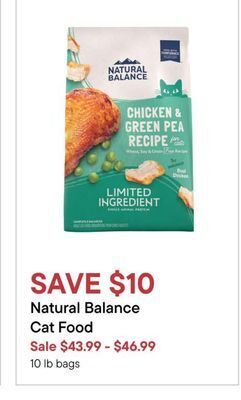 Petvalu Natural balance cat food offer