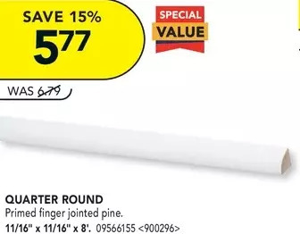 Lowe's Metrie quarter round offer