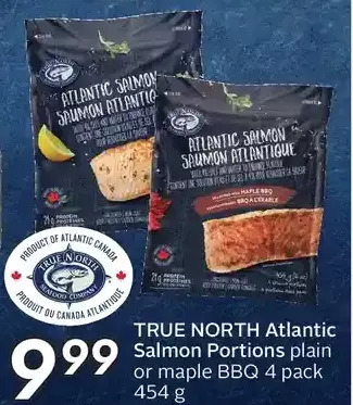 Sobeys True north atlantic salmon portions or maple bbq offer