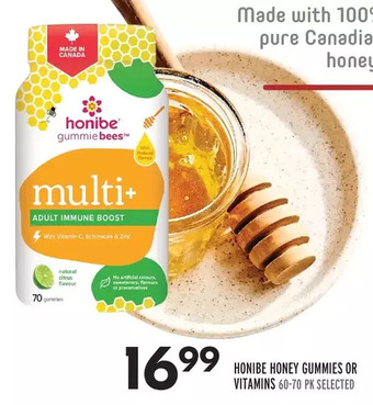 Sobeys Honibe honey gummies or vitamins offer