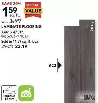 RONA Mono serra laminate flooring offer