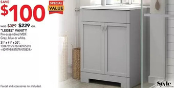 RONA Style selections "leisel" vanity offer