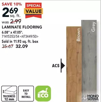 RONA Mono serra laminate flooring offer