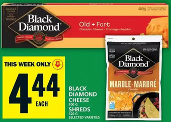 Food Basics Black diamond cheese | shreds offer