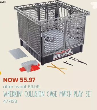 Toys R us Wwe wrekkin' collision cage playset offer