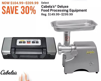 Cabela's Cabela's deluxe food processing equipment offer