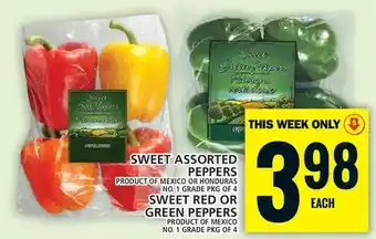 Food Basics Sweet assorted peppers | sweet red or green peppers offer