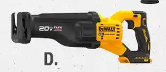 Home Depot Dewalt reciprocating saw offer