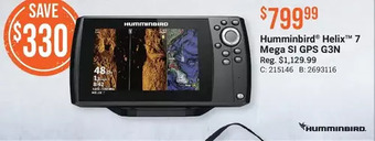 Cabela's Humminbird helix 7 mega si gps g3n offer