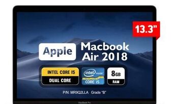 Factory Direct Macbook air 2018 intel core i5 dual core 8gb ram offer