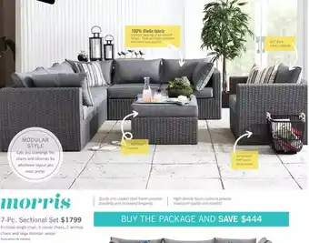 The Brick Morris 7-pc. sectional set offer