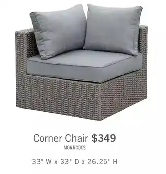 The Brick Morris corner chair offer