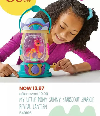 Toys R us My little pony: a new generation movie sparkle reveal lantern sunny starscout offer