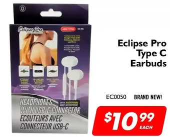 Factory Direct Eclipse pro type c earbuds offer