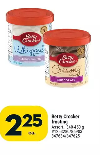 Giant Tiger Betty crocker frosting offer