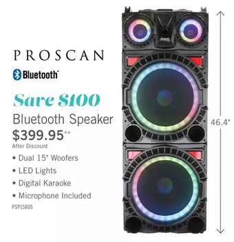 The Brick Proscan light up bluetooth speaker – psp1580 offer