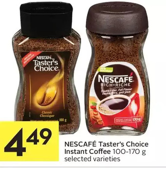 Foodland Nescafé taster's choice instant coffee offer