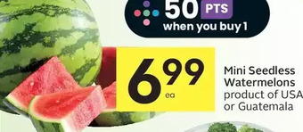 Foodland Mini seedless watermelons offer