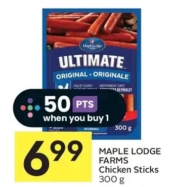 Foodland Maple lodge farms chicken sticks offer