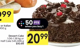 Foodland Dessert cake or half cake offer