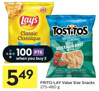 Foodland Frito-lay value size snacks offer