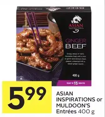 Foodland Asian inspirations or muldoon's entrées offer
