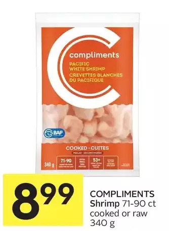 Foodland Compliments shrimp offer