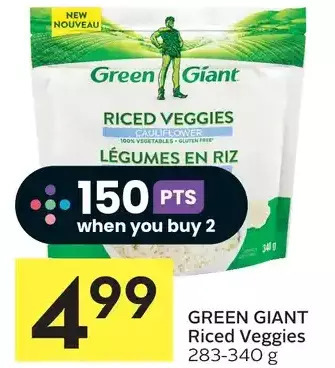 Foodland Green giant riced veggies offer
