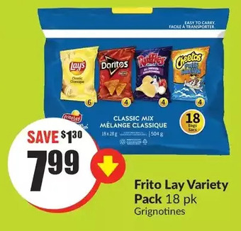FreshCo Frito lay variety pack offer