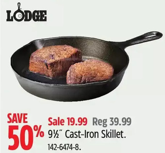 Canadian Tire Lodge 9½" cast-iron skillet offer