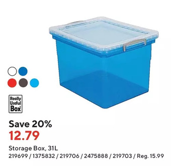 Staples Storage box offer