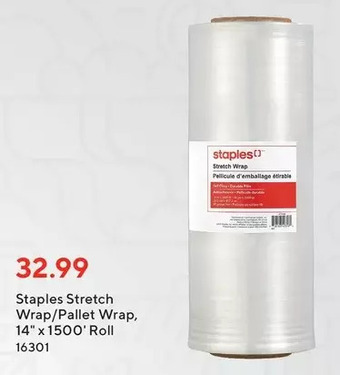 Staples Staples stretch wrap/pallet wrap offer