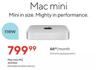 Staples Mac mini m2 offer