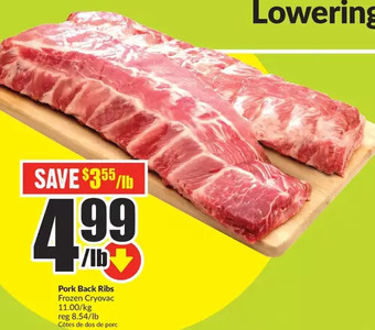 FreshCo Pork back ribs offer