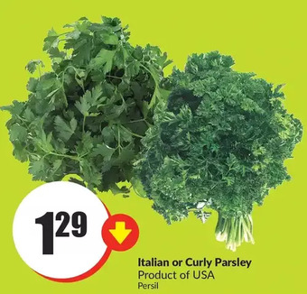 FreshCo Italian or curly parsley offer