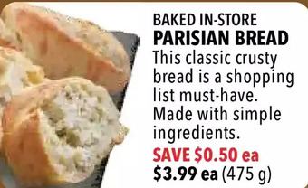 Farm Boy Parisian bread offer
