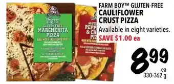 Farm Boy Farm boy gluten-free cauliflower crus pizza offer