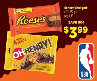 FreshCo Hershey's multipack offer