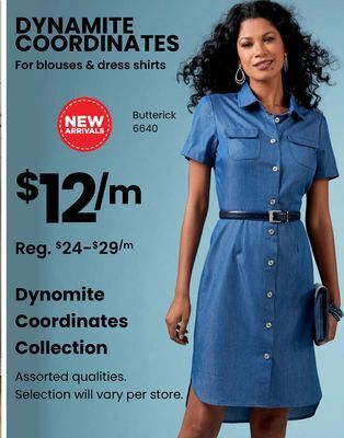 Fabricland Dynomite coordinates collection offer