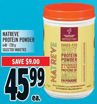 Metro Natreve protein powder offer