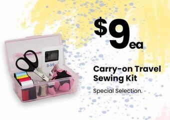 Fabricland Carry-on travel sewing kit offer
