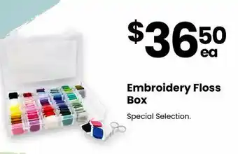 Fabricland Embroidery floss box offer