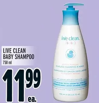 Metro Live clean baby shampoo offer